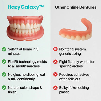 ✅🦷 HazyGalaxy™ Custom-Fit Dentures ⏰ ENDS TODAY   70% OFF | Smile with Confidence