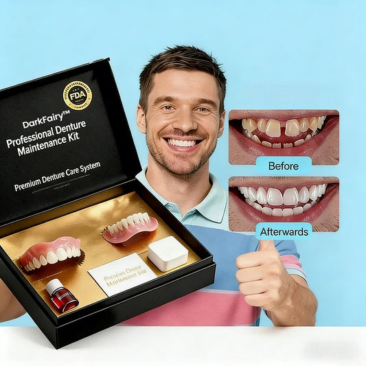 🔥Ends Today: 70% OFF!🦷DarkFairy™ Custom-Fit Full Functional Dentures Make you more confident
