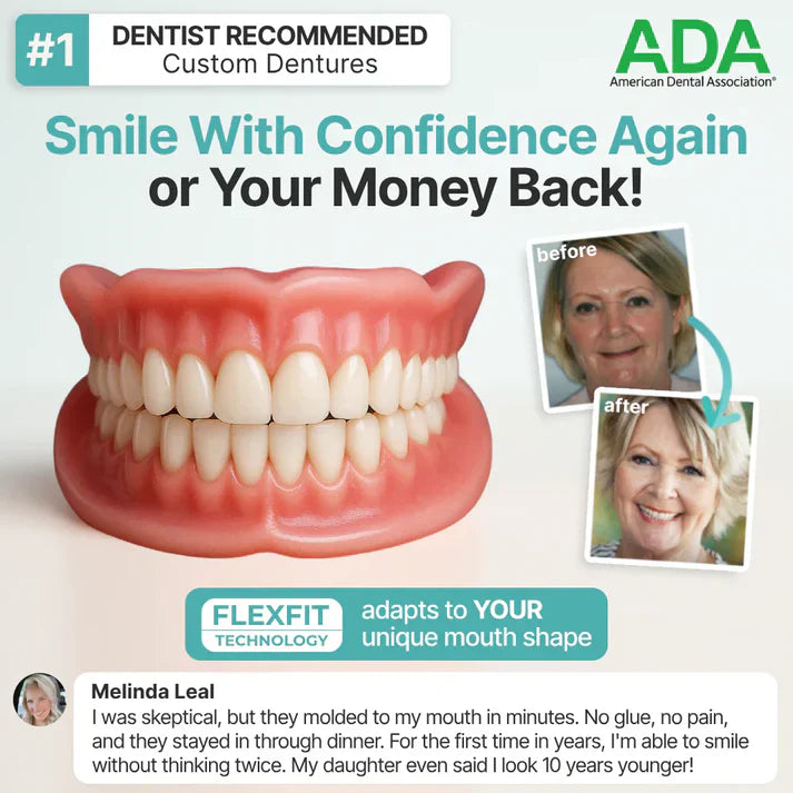 💥DarkFairy™ Custom-Fit Dentures — Designed for Comfort and a Natural-Looking Smile